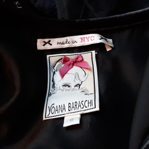 Yoana Baraschi Black Lace Cocktail/Party Dress 6 - Picture 3 of 8